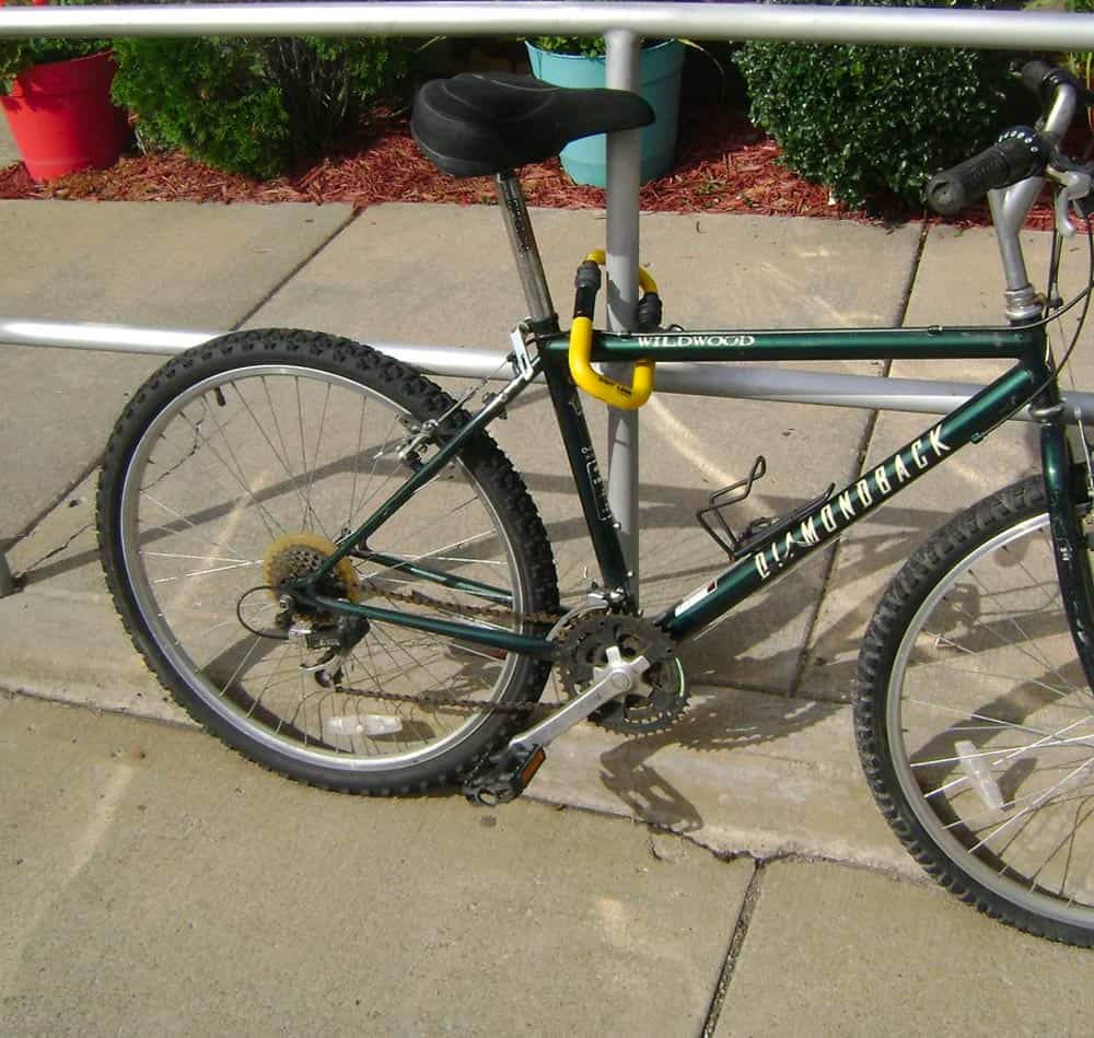 Fashion green bike lock