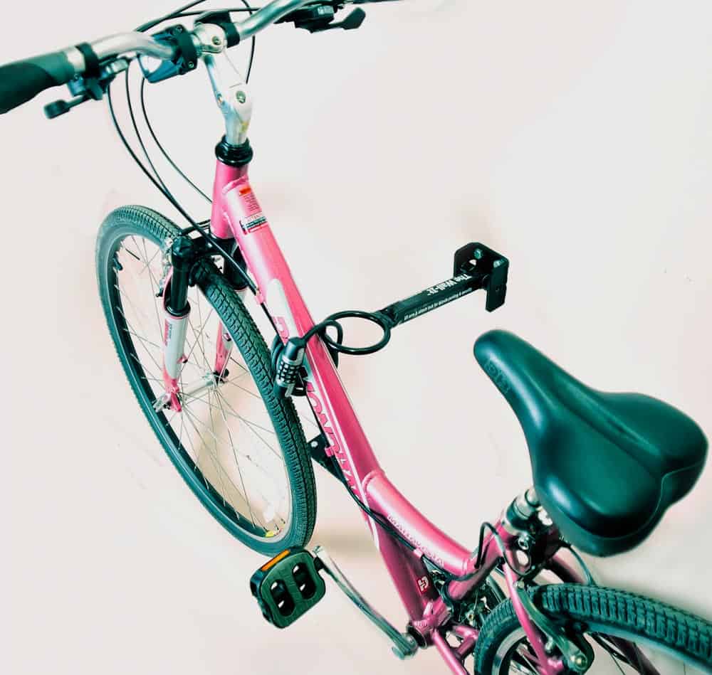 Wall Mounted Bike Lock Secure Outdoor Lockable Wall Bike Rack